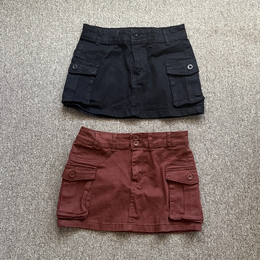 SHEIN Brown and Black Skirts